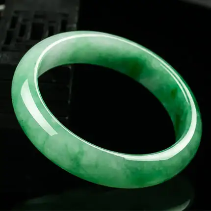 

zheru jewelry natural Myanmar jadeite ice green 54-62mm bracelet elegant princess bracelet for mom and girlfriend