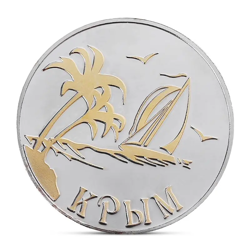 Бахчисарай Хан дворец в Крыму памятная монета Посеребренная сувенир художественная коллекция
