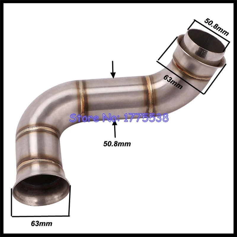 Motorcycle Exhaust Mid Link Pipe for KTM 890 Duke R/GP 2020-2023 for KTM 890 Duke 21-22 Exhaust Muffler Can Escape Connect Pipe - Image 4