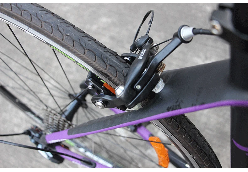 1 Pair Folding Road Bicycle Brake Pads Mountain Bicycle Braking V-Brake Holder Shoes Rubber Blocks Durable Cycling Accessories