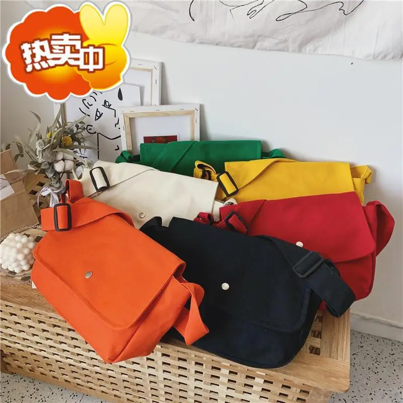 

2019 Autumn New Style Children's Bags Versatile Solid Color Shoulder Bag Men And Women Children Simple Shoulder Bag