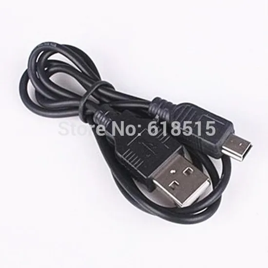 1000 шт./лот, 80 см, мини-usb, мини-usb, 5 Pin, B, зарядное устройство, кабель для зарядки, шнур, адаптер, мини-usb адаптер для MP3, MP4 плеера