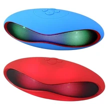 Портативный Bluetooth беспроводной динамик в форме регби мини супер бас Портативный HIFI стерео аудио Поддержка TF карта светодиодный speaekr cl