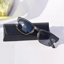 Поляризованных солнцезащитных очков Bluetooth костной проводимости гарнитура VR очки, для здоровья, для спорта, Беспроводной наушники с микрофоном