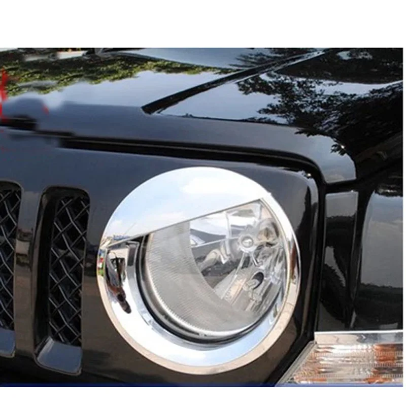 Jeep Liberty Passenger Headlight Ring Headlight Decoration Frame Silver Large Lampshade Angry Birds-Decoration Frame Sequin