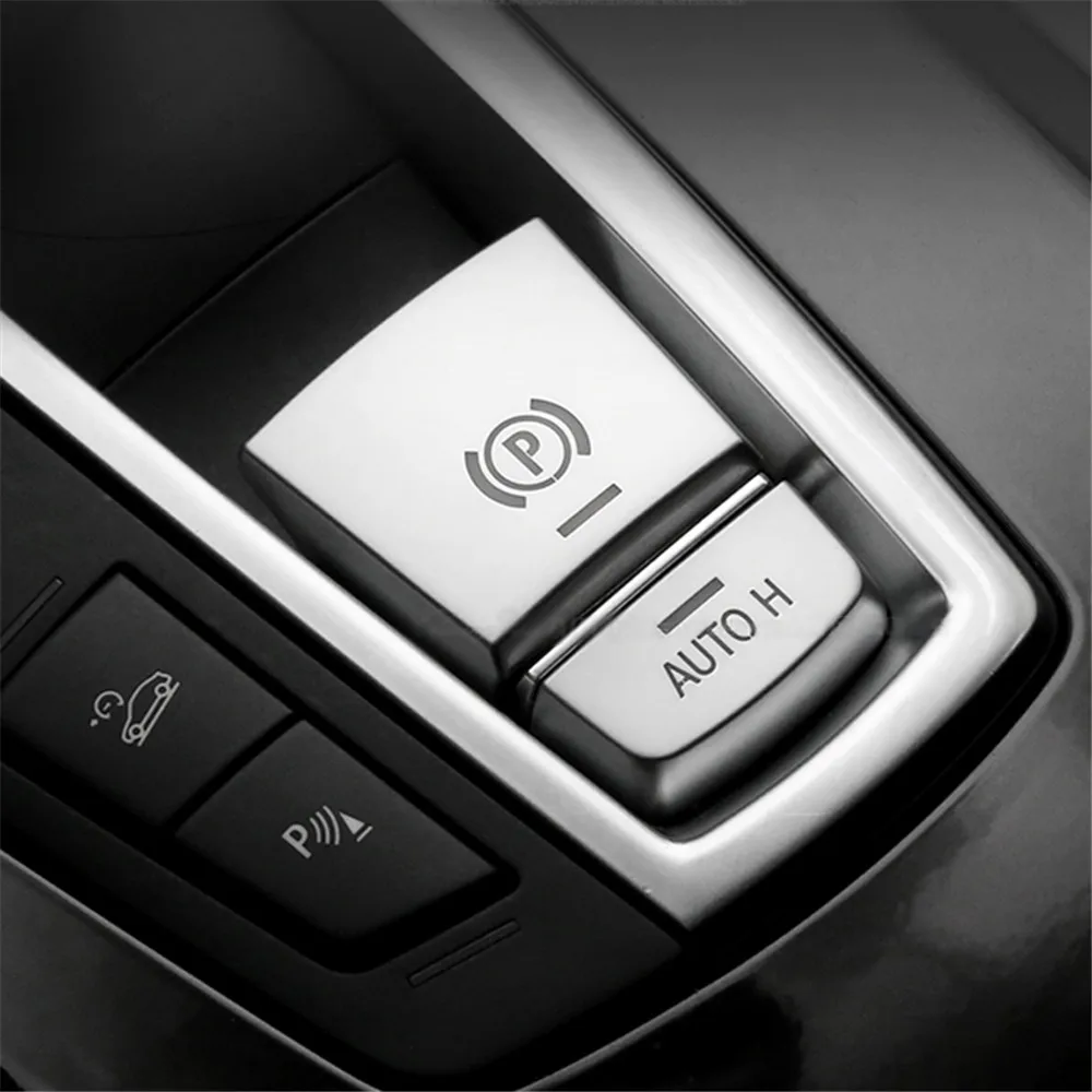 Electronic Handbrake P Button AUTO Panel Plastic Black Cap Switch For BMW 5 7 X3 X4 X5 X6 F Series F01 F02 F10 F18 F12 F15 F25