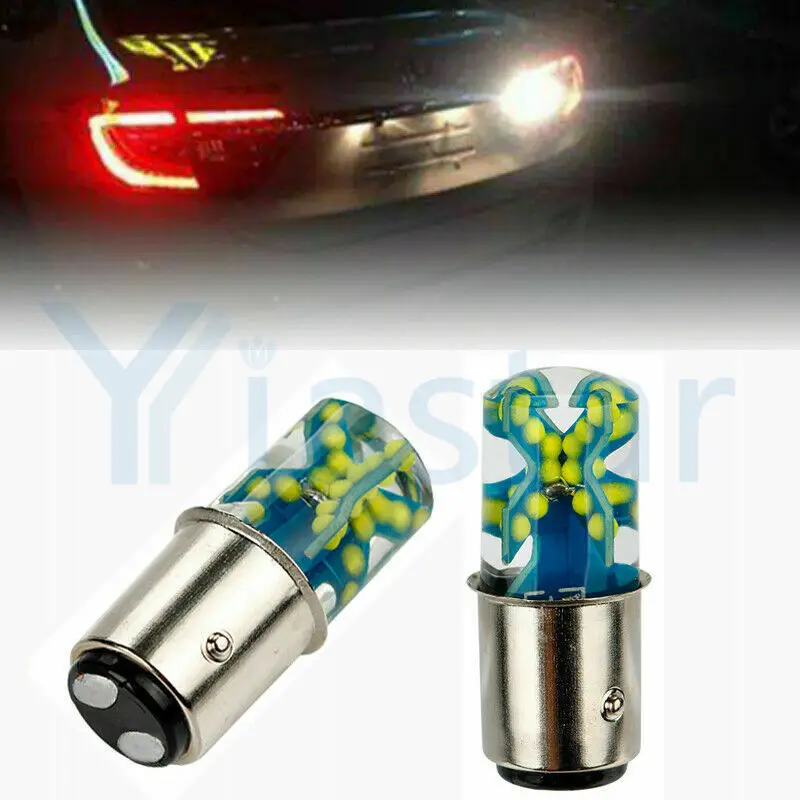 

Yiastar 50x6000K белая 1157 BAY15D стробоскопическая вспышка 48SMD светодиодный задние стоп-сигналы