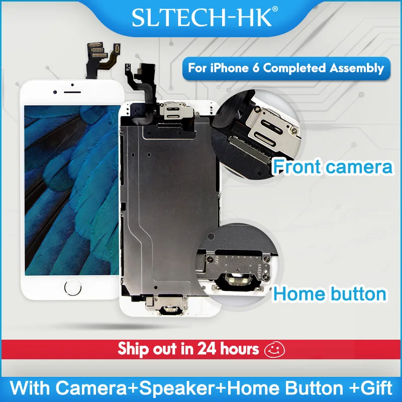 Цена AAA + + + для iPhone 6 6S Plus font b lcd b font полная сборка в комплекте 100% с 3D Force Touch для iPhone 5S 6Plus экран Замена дисплея