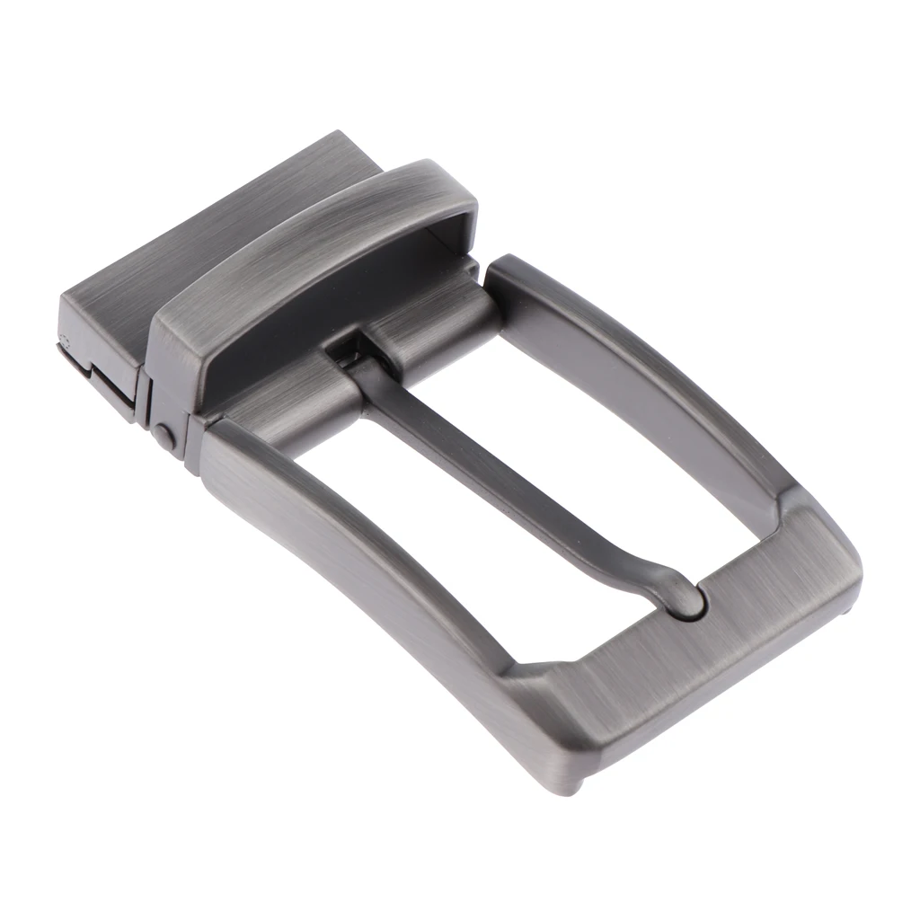  2pcs Men pin Buckle Leather Belt Waistband Buckles Alloy Reversible Belt Buckle Replacemen Fits 33-34 mm belt