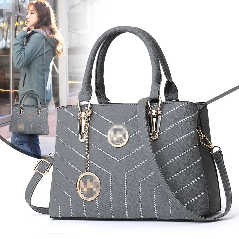 

Mom Bag Women's 2019 New Style Versitile Fashion Glorious Handbag Women's Shoulder Large-Volume Middle-aged WOMEN'S Bag