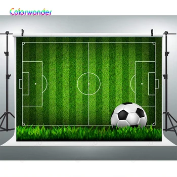 

Soccer Boy Birthday Party Photo Studio Background Banner Football Field Boy Baby Shower Party Decor Backdrop Prop for Photograpy