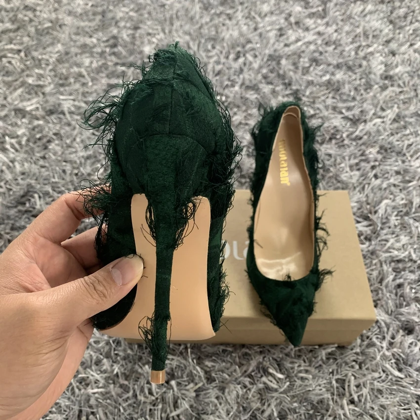 Plus Size 43 Women Classic Satin 11cm High Heels Fetish Silk Sandals Female  Gladiator Summer Cheap Shoes Lady Green Sexy Pumps J2023 From 17,68 € |  DHgate