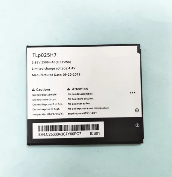 B-TAIHENG высокого качества Замена TLp025H1 батарея для Alcatel Работает с любым оператором