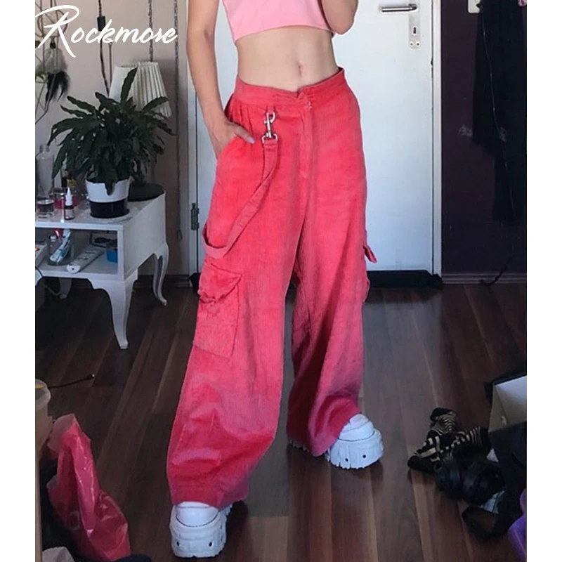 

Rockmore Vintage Joggers Women Wide Leg Straight Pants streetwear Sweatpant High Waist Pants Korean Plus Size Harajuku Trousers