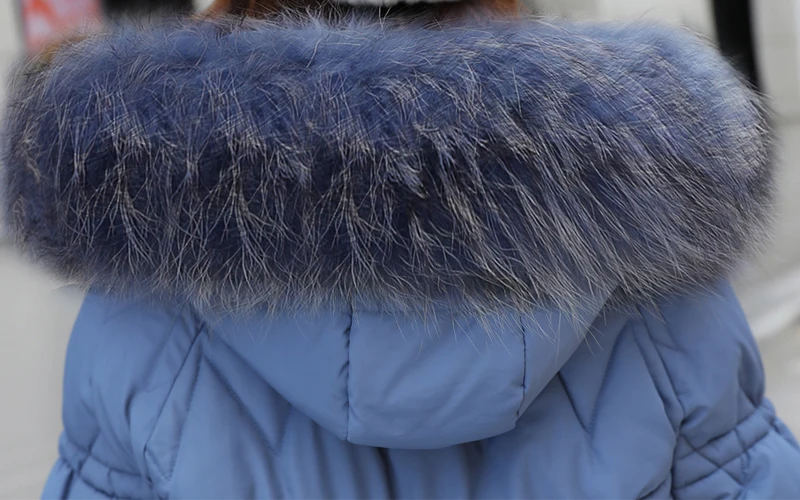Зимняя женская длинная куртка большого размера 3XL 4XL Женская Плюс Размер парка с капюшоном с меховым воротником хлопковые пуховики осеннее пальто