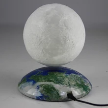 Офисный стол украшения магнитной левитации 6 дюймов вращающийся глобус Луны плавающий ночной Светильник праздник Рождественский подарок детям