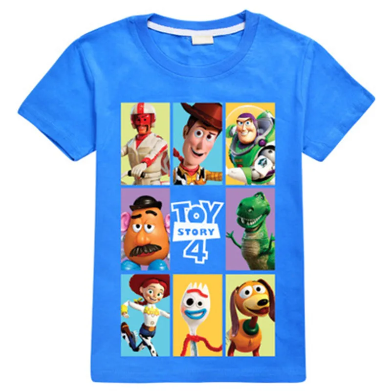 Г., новая футболка для маленьких мальчиков и девочек с принтом «История игрушек» летняя хлопковая детская одежда повседневные модные детские топы с героями мультфильмов, футболки для детей от 4 до 12 лет