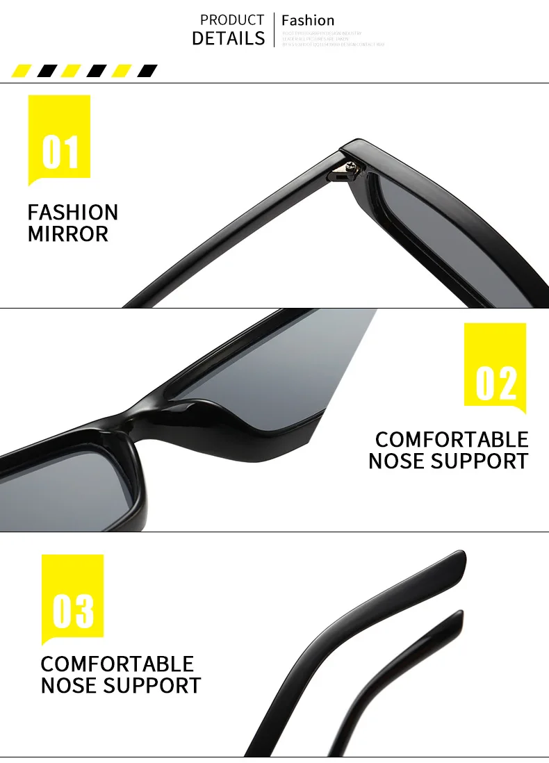 Солнцезащитные очки в винтажном стиле, прямоугольные солнцезащитные очки для женщин, фирменный дизайн, маленькая оправа, солнцезащитные очки, Ретро стиль, черные очки, узкие очки