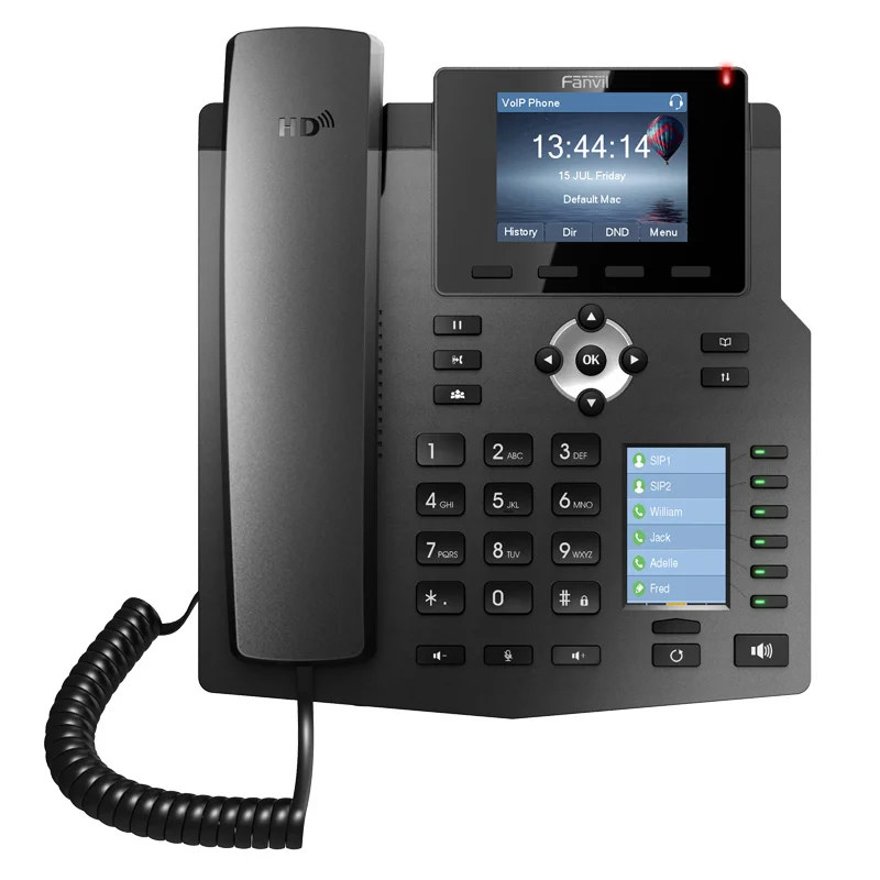 

X4G voip sip phone Color Screen entry-level IP telephone Supports EHS Headset HD Voice 4 sip lines 10/100/1000 Mbps