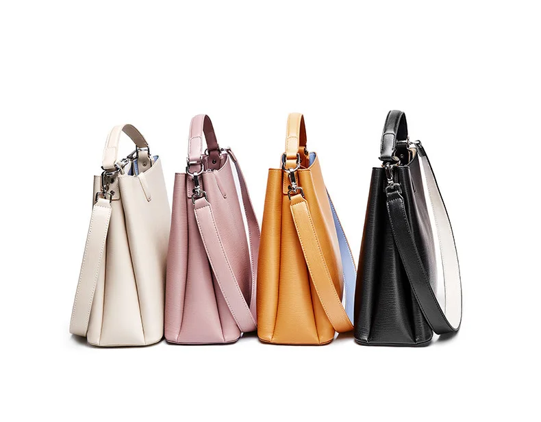 BRIGGS модная сумка-мешок, женские сумки через плечо, для женщин, натуральная кожа, сплошной цвет, роскошные сумки, женские сумки, дизайнерские сумки-тоут