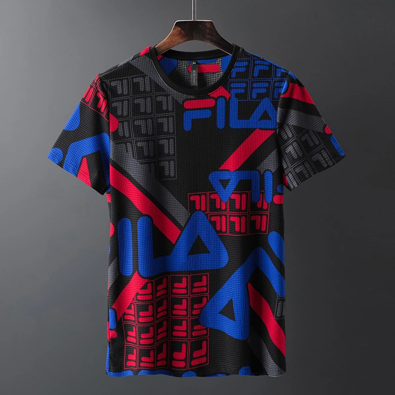 

Summer Mesh T Shirt Men Pattern Printed T-Shirt Breathable Oversized Tshirt Hip Hop Streetwear Harajuku Top Tees Casual Size 5XL