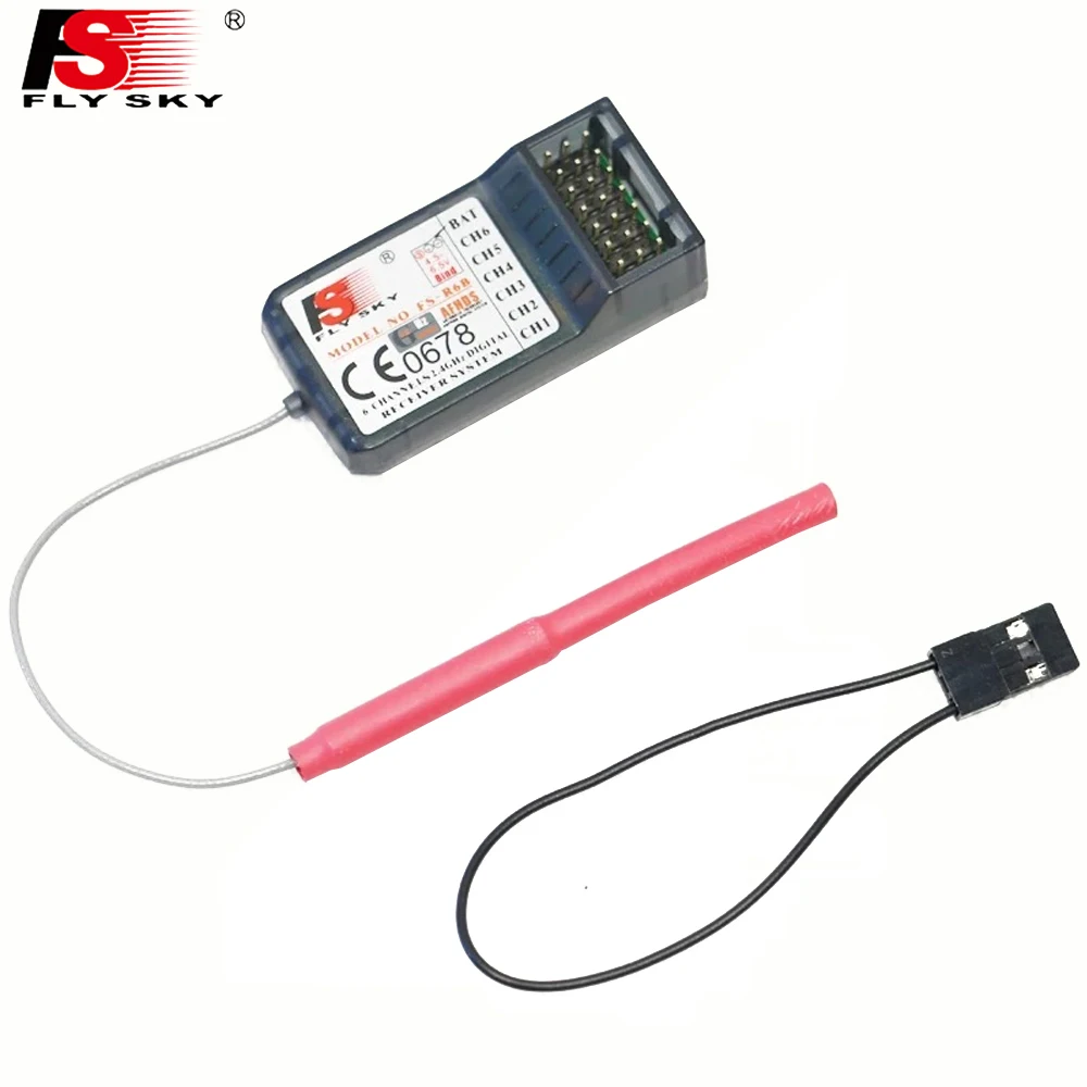

1pcs FlySky FS-R6B 2.4Ghz 6CH RC AFHDS Receiver for i6 i10 T6 CT6B TH9x Transmitter Remote Control Parts