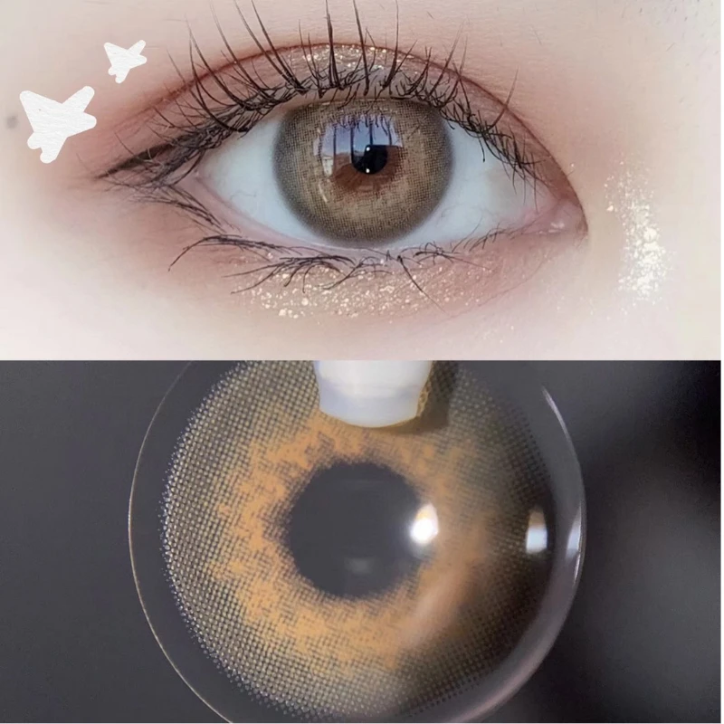 Ksseye Super Natural Nordiclight Brown Contact Lenses Soft Contact Lens Beautiful Pupil Makeup For Eyes - Color - AliExpress
