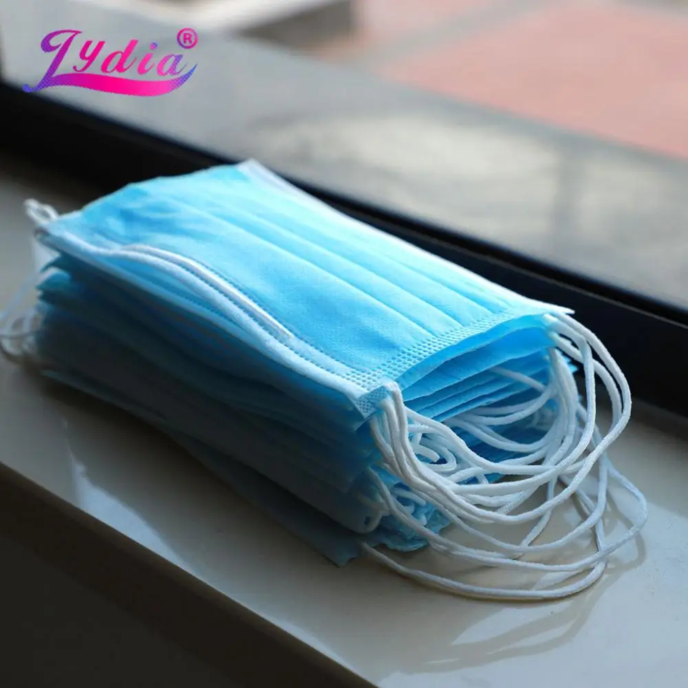 

10PCS Anti-virus Respirator Disposable Face Masks Dust-proof Facial Protective Cover Salon Face&Mouth Mask for hair stylist