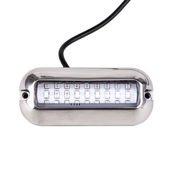 

Five Oceans 27 LED Blue Underwater Pontoon Marine Boat Transom Lights,Drain Plug Bulbs 50W 12V