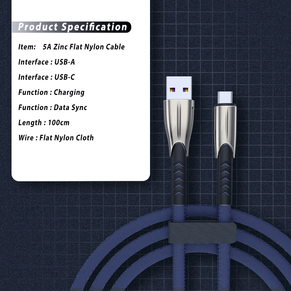 5A usb type-C кабель для huawei mate 20 P30 P20 Pro Lite мобильный телефон USB C Быстрая зарядка зарядное устройство Шнур USB-C type-C зарядное устройство кабель