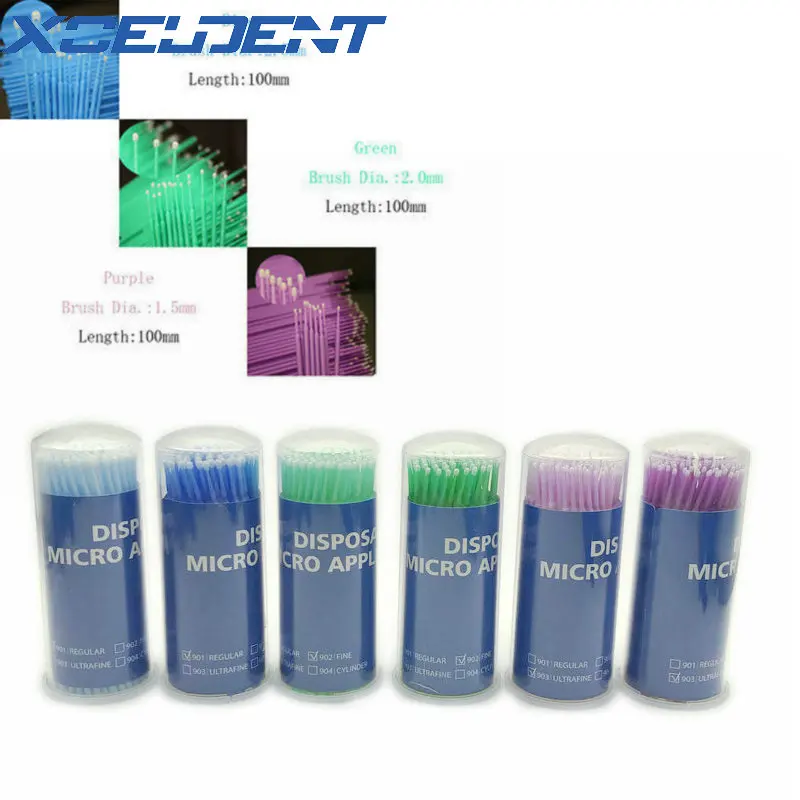 Luxury Offer of  400Pcs Dental Micro Brush Disposable Materials Tooth Applicators Disposable Medium Fine Makeup Tool
