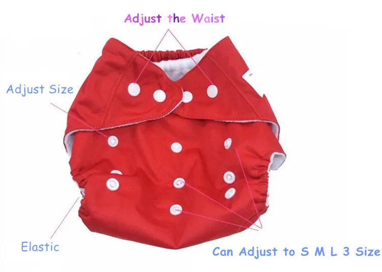 Baby Diapers Children Cloth Diaper Reusable QD23 Shipping Cover Diaper Free Adjustable Nappies Washable