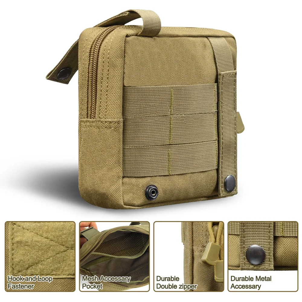 Тактическая Сумка 1000D, военная сумка Molle, Портативная сумка для аксессуаров, мужской поясной ремень, сумка, хозяйственные сумки для охоты на открытом воздухе, альпинизма