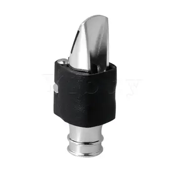 

Yibuy Sliver Jazz bB Soprano Saxophone Mouthpiece With Leather Clip 8#