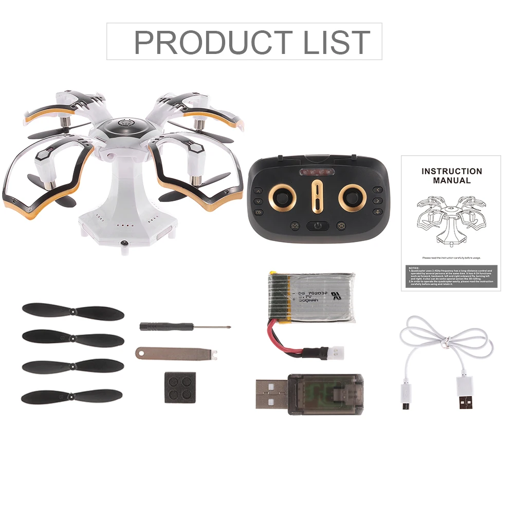 CG030 Foldable 0.3MP Camera Drone Wifi FPV 6-Axis Gyro Altitude Hold Headless RC Quadcopter Mini Drone APP Control RC Dron (11)