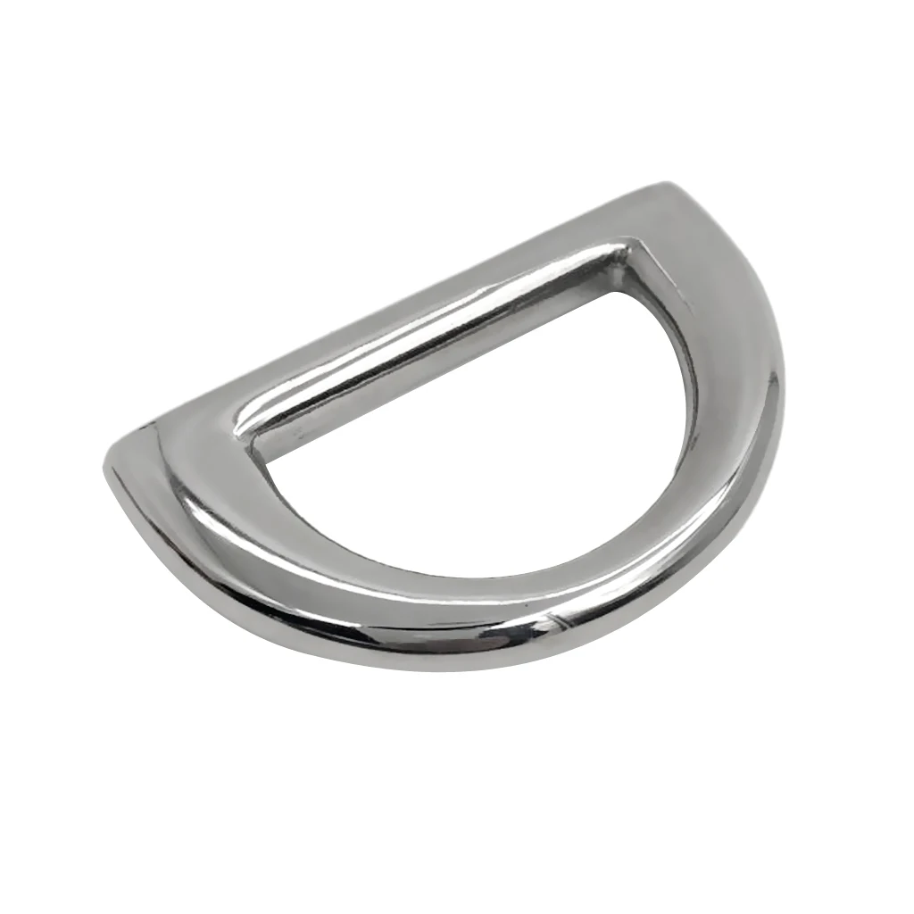 Marine 316 Stainless Steel Folding Pad Eye, Deck Lashing D Ring, Trailer, Boat, Caravan