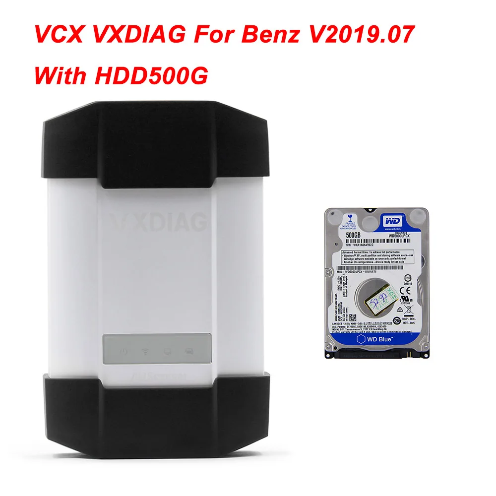 VXDIAG VCX PLUS для BENZ с V2018.12 для MB V2018.12 лучше, чем Star C3 C4 C5 OBD OBD2 инструмент диагностики VCX Nano с 1 T HDD - Цвет: With 500G HDD