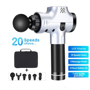 

New Massage Gun Muscle Relaxation Massager Vibration Fascial Gun Fitness Equipment Noise Reduction Design For Male Female