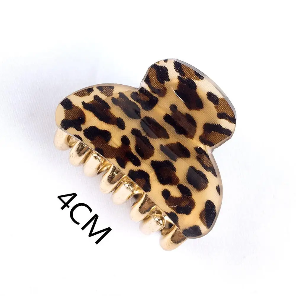 Акриловая леопардовая Заколка-краб заколка для волос сексуальная женская заколка аксессуары для волос для девочек головные уборы 5 размеров многоцветный - Цвет: JZB6