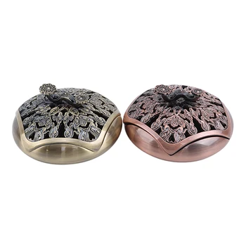 

Creative Retro Chinese Propitious Clouds Pattern Incense Burner Exquisite Carving Tower Coil Incense Burner Home Crafts Decor