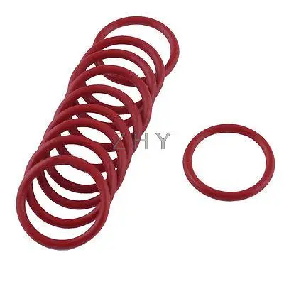 

10X Red Rubber 25mm x 2.5mm x 20mm Oil Seal O Rings Gaskets Washers