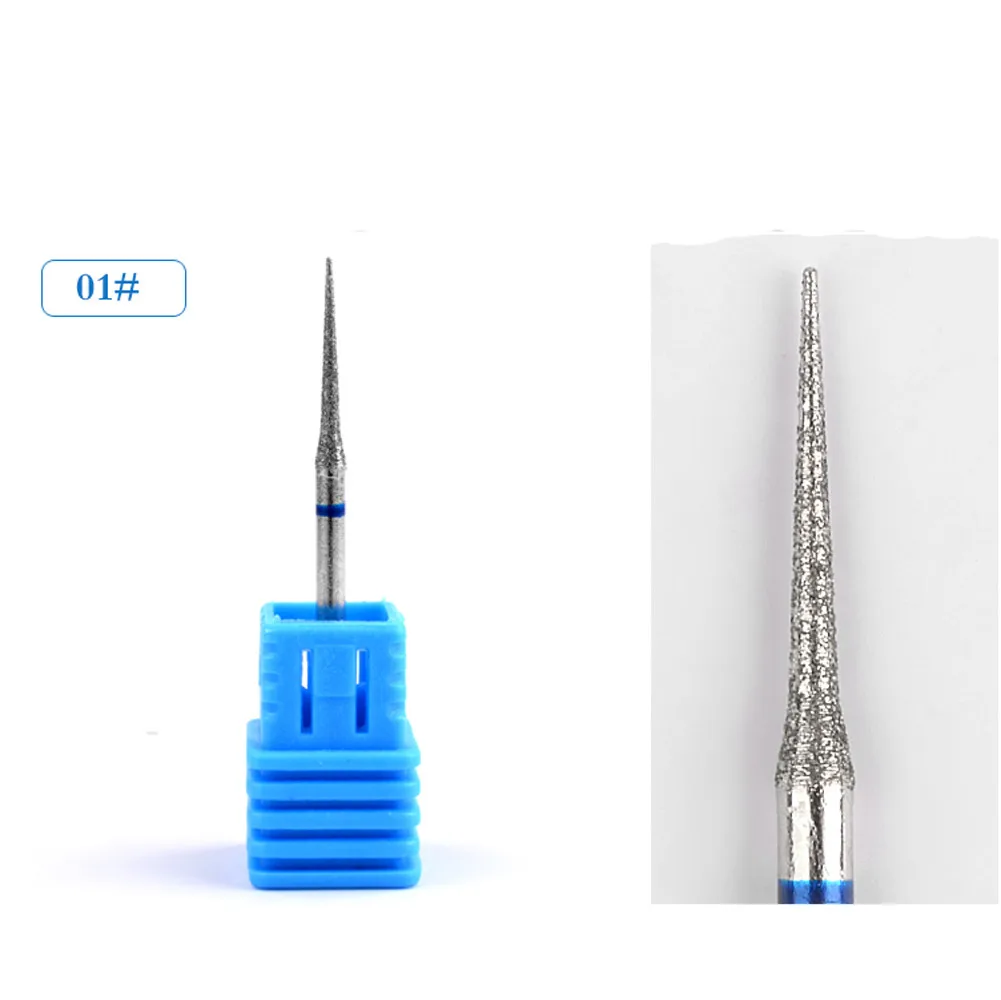 5 Type Nail Drill Bits For Electric Drill Manicure Machine Accessory Colorful Ceramic Milling Cutter Rainbow Tungsten Carbide#s - Цвет: 1