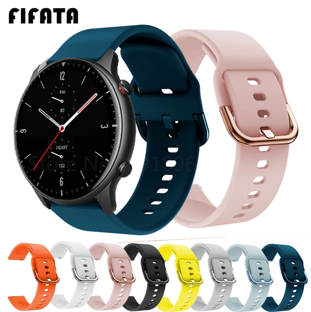 FIFATA Smart Watch Band For Amazfit GTR 2 Silicone Wrist Strap For Xiaomi Huami Amazfit