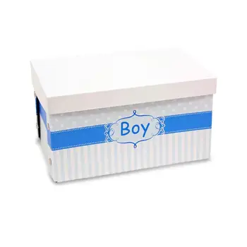 

Rectangular box child carton for boy (boy) in blue tones. Detachable