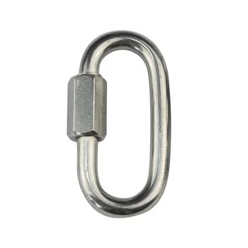 

1PC Quick Link Oval Screw Lock Connector 304 Stainless Steel 5mm 6mm 7mm 8mm Rigging Stainless Steel Quick Release Snap Hook