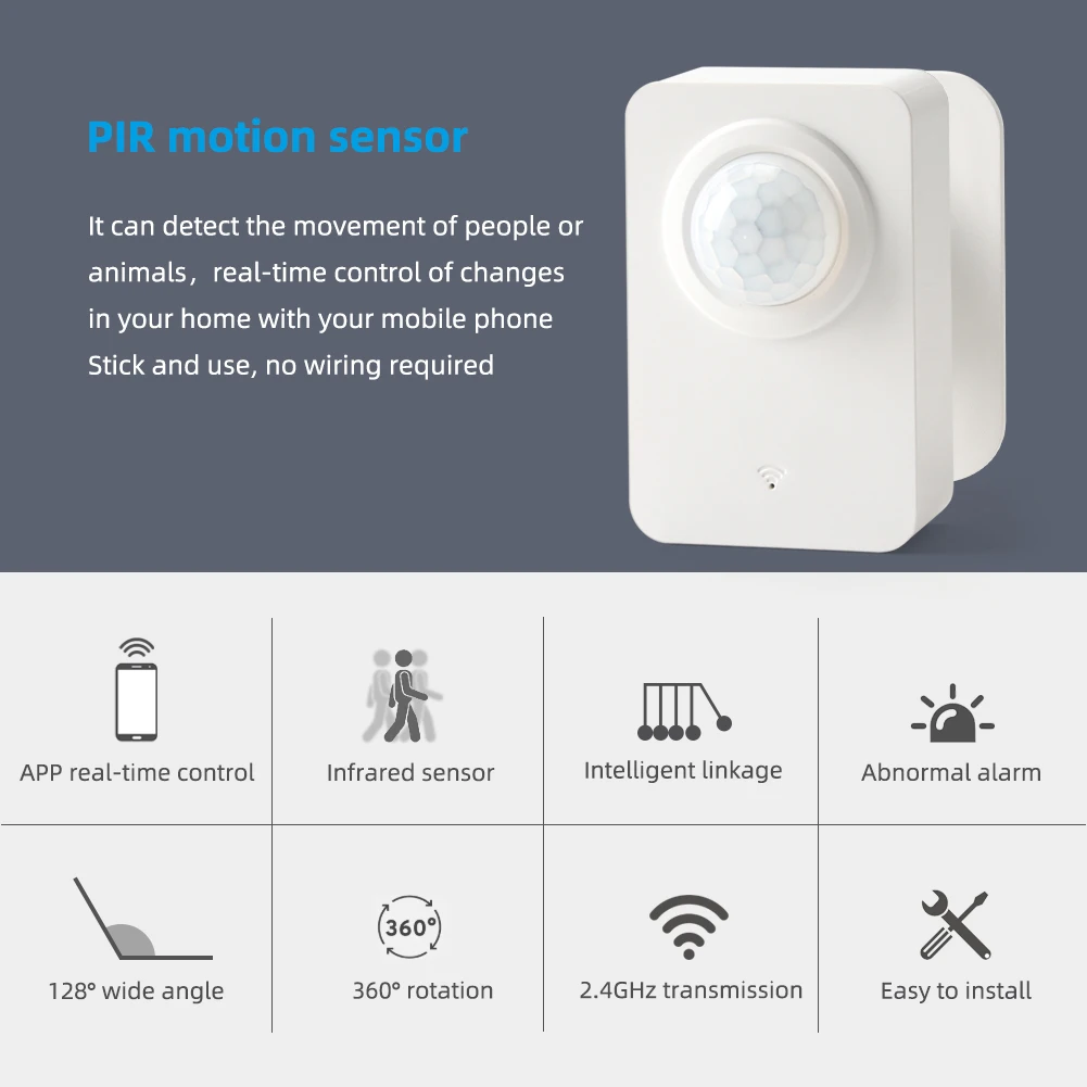 Smatrul tuya wifi pir sensor de movimento