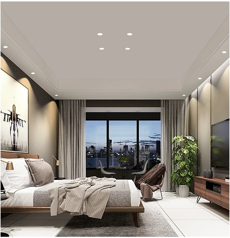 Dimmable Recessed LED Downlights 5W 7W 9W 12W 15W18W COB LED Ceiling Spot Lights AC85~265V LED Background Lamps Indoor Lighting
