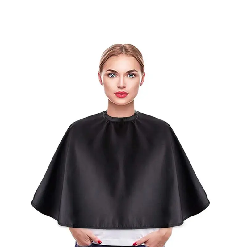 Capa de peluquería profesional impermeable para teñir el cabello, bandoleras de peluquero, delantal para recortes de cabello, 1 ud.