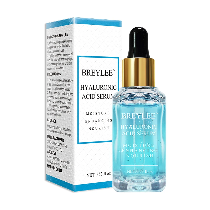 1pcs Hyaluronic acid BREYLEE сыворотка серии Успокаивающая восстанавливающая эссенция Гиалуроновая Кислота Витамин С отбеливающая Роза питательная 24 К золото укрепляющая уход за лицом 1 шт - Вес нетто: 1pcs Hyaluronic acid