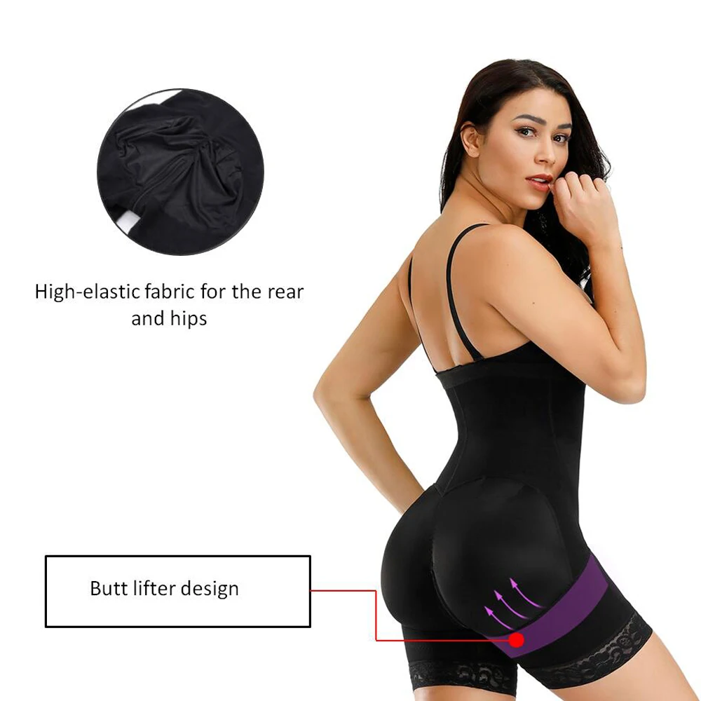  Corset Secret Women Body shaper Tummy Control Underwear Adjustable Straps Shapewear Crotch Zipper d